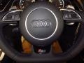 2014 Audi RS 5 Black/Rock Gray Interior Steering Wheel Photo