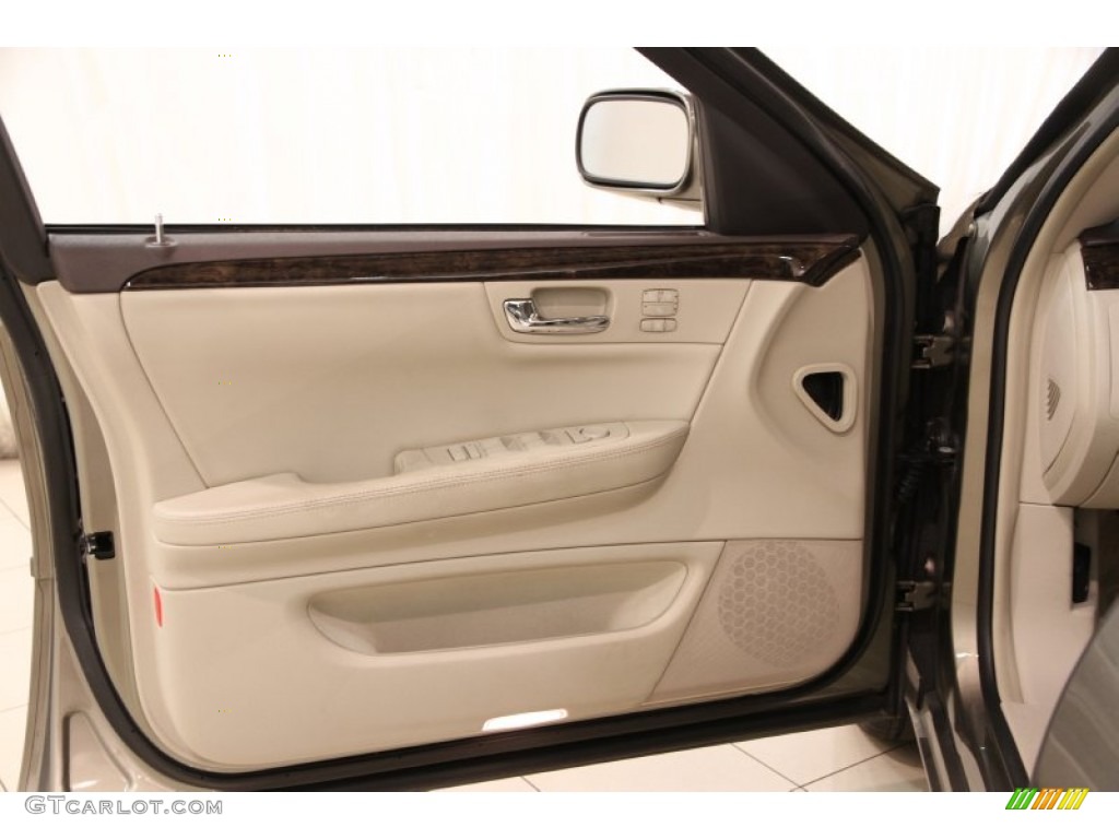 2010 Cadillac DTS Luxury Shale/Cocoa Door Panel Photo #93422465