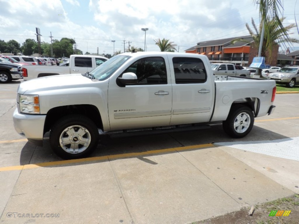 Silver Ice Metallic 2012 Chevrolet Silverado 1500 LT Crew Cab 4x4 Exterior Photo #93422480