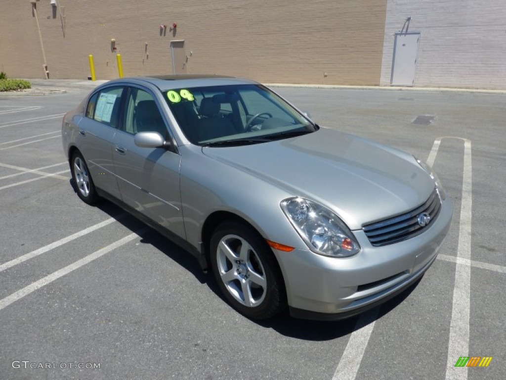 2004 G 35 Sedan - Desert Platinum Metallic / Willow photo #12