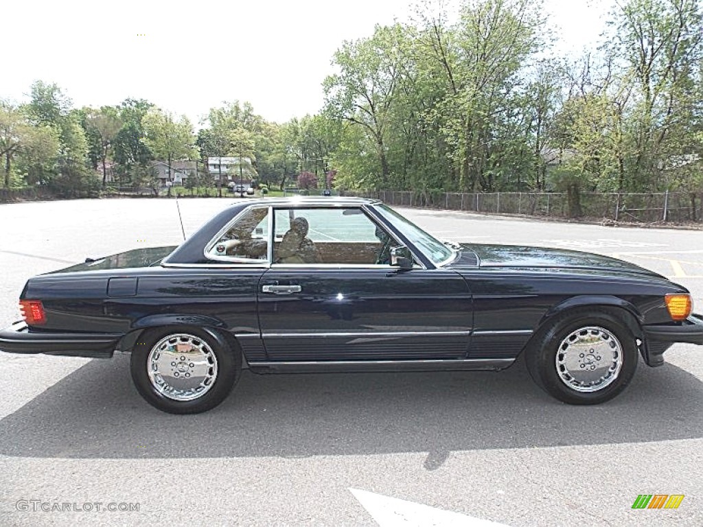 Dark Blue 1988 Mercedes-Benz SL Class 560 SL Roadster Exterior Photo #93426931