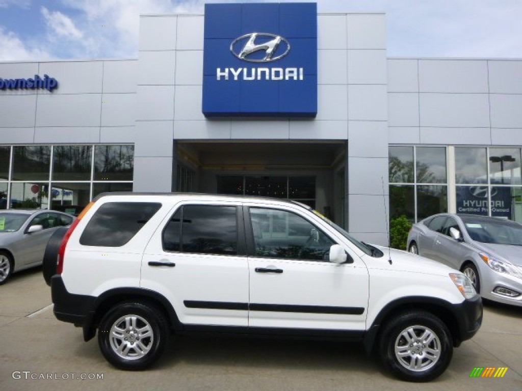 2004 CR-V EX 4WD - Taffeta White / Black photo #1