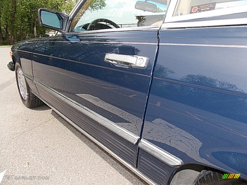 1988 SL Class 560 SL Roadster - Dark Blue / Palomino photo #21