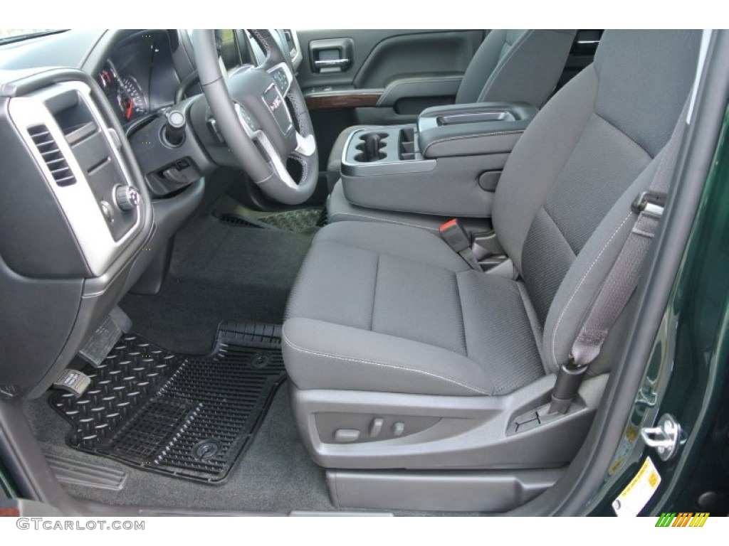 2014 Sierra 1500 SLE Crew Cab - Emerald Green Metallic / Jet Black photo #8