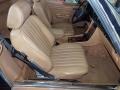 1988 Mercedes-Benz SL Class Palomino Interior Front Seat Photo