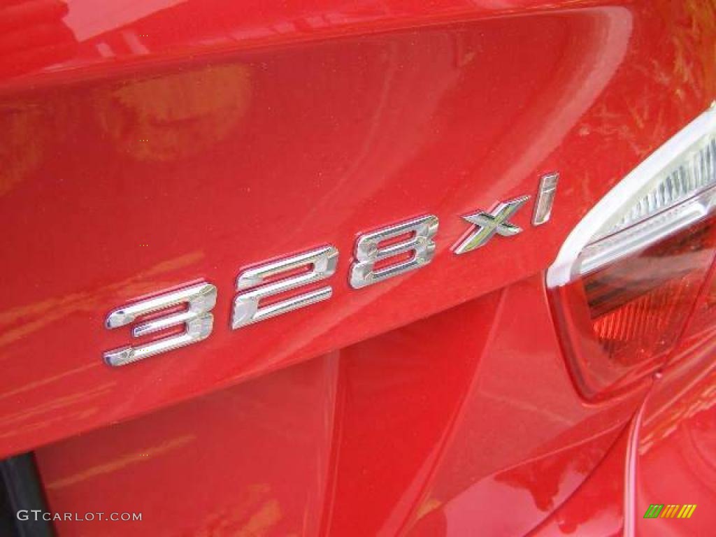 2008 3 Series 328xi Sedan - Crimson Red / Beige photo #5