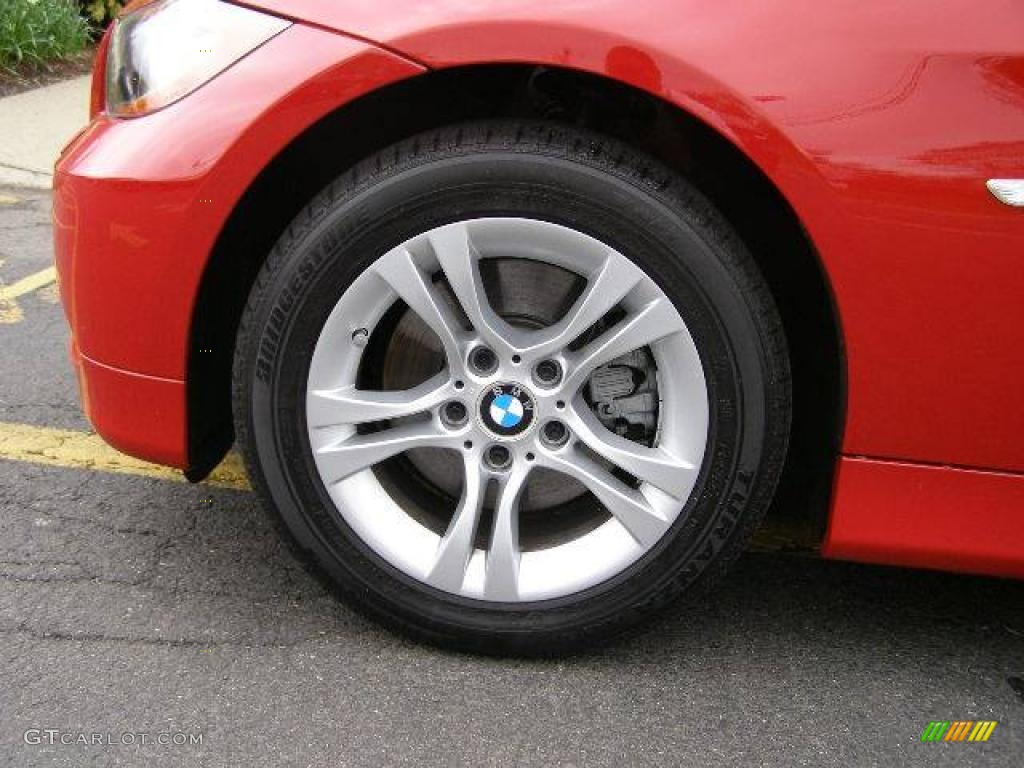 2008 3 Series 328xi Sedan - Crimson Red / Beige photo #6