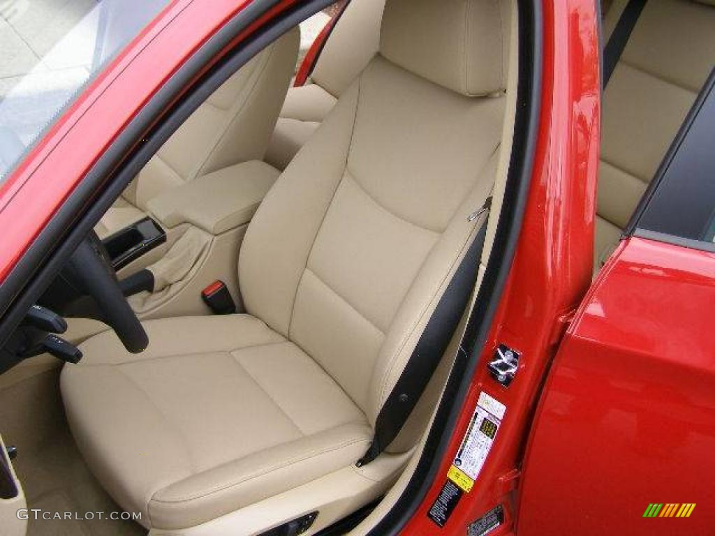 2008 3 Series 328xi Sedan - Crimson Red / Beige photo #13