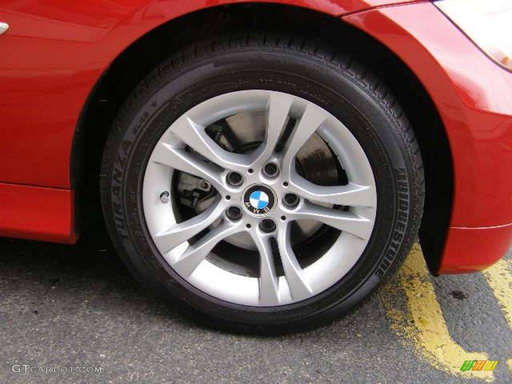 2008 3 Series 328xi Sedan - Crimson Red / Beige photo #24