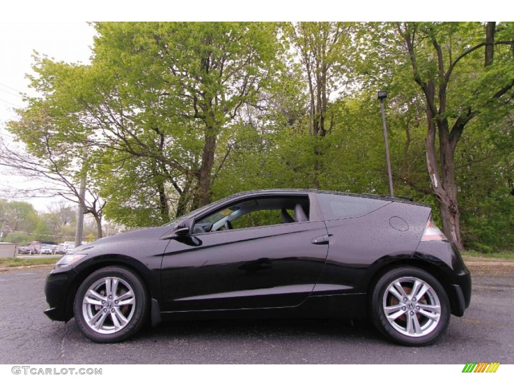 Crystal Black Pearl 2011 Honda CR-Z EX Sport Hybrid Exterior Photo #93431912