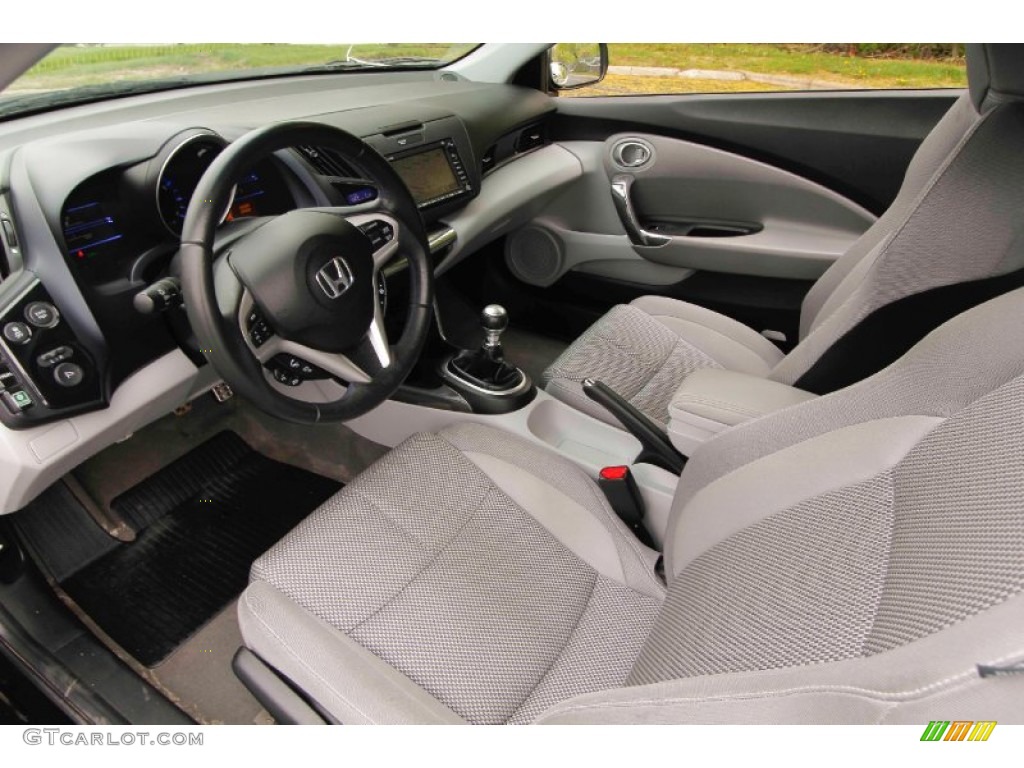 Gray Fabric Interior 2011 Honda CR-Z EX Sport Hybrid Photo #93432195