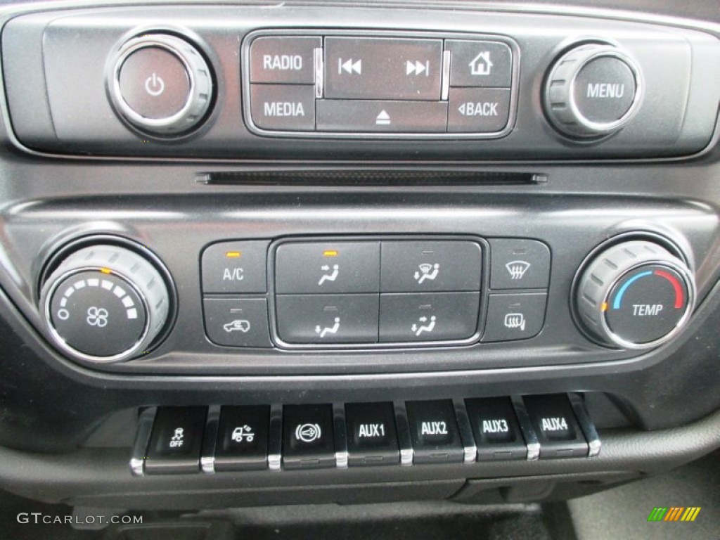 2015 GMC Sierra 3500HD Work Truck Crew Cab Dual Rear Wheel 4x4 Controls Photo #93433445