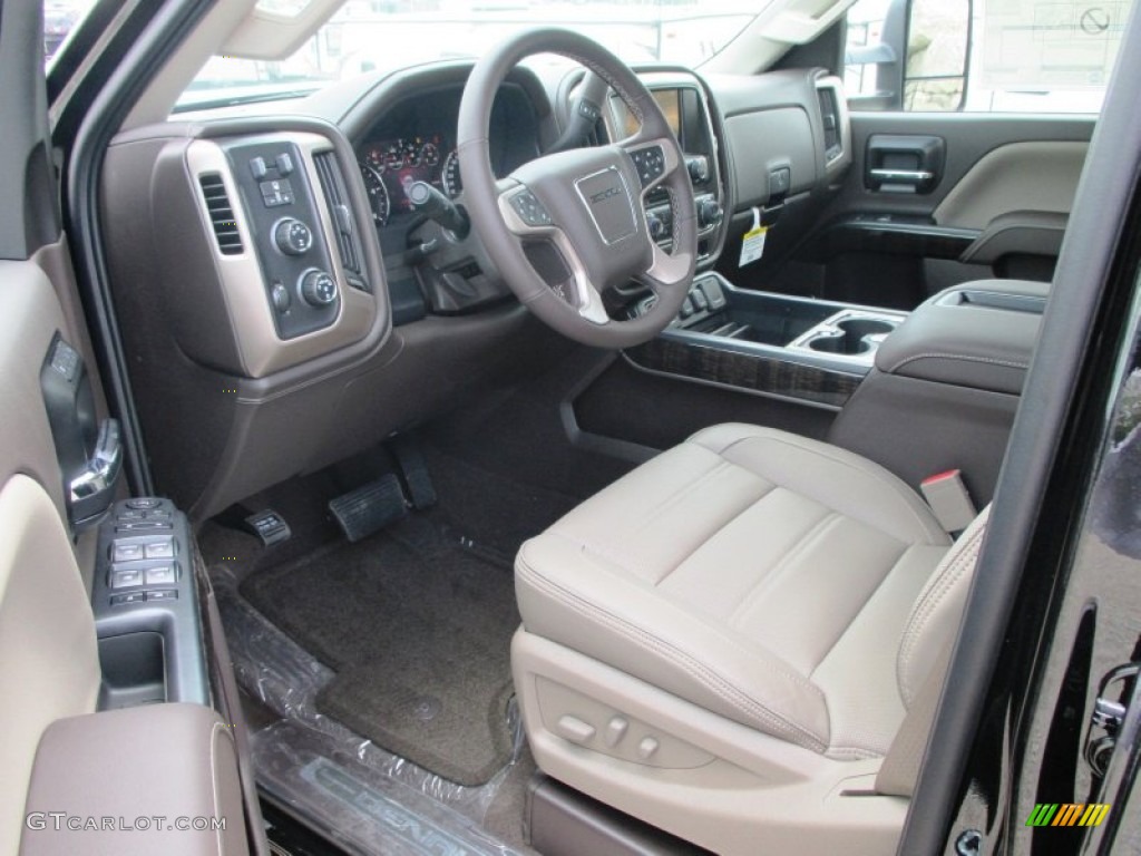 Cocoa/Dune Interior 2015 GMC Sierra 2500HD Denali Crew Cab 4x4 Photo #93433838