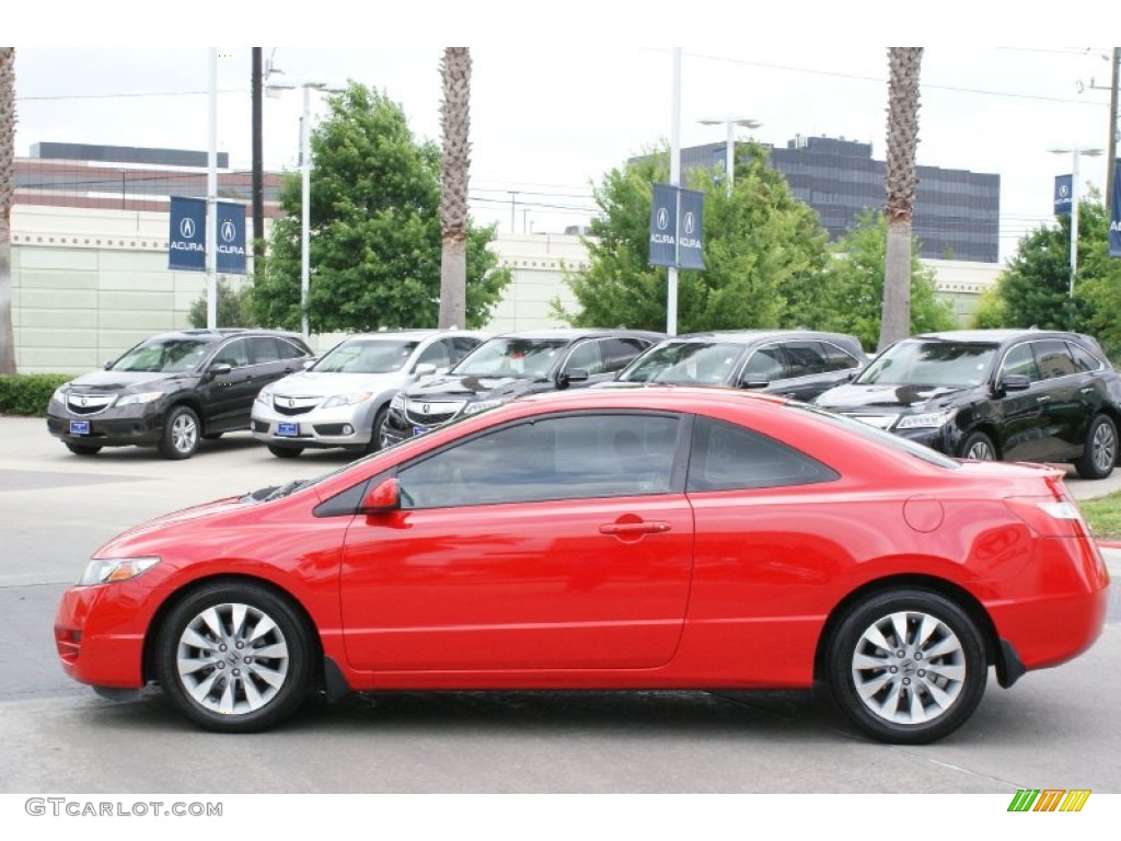 Rallye Red 2010 Honda Civic EX Coupe Exterior Photo #93434015