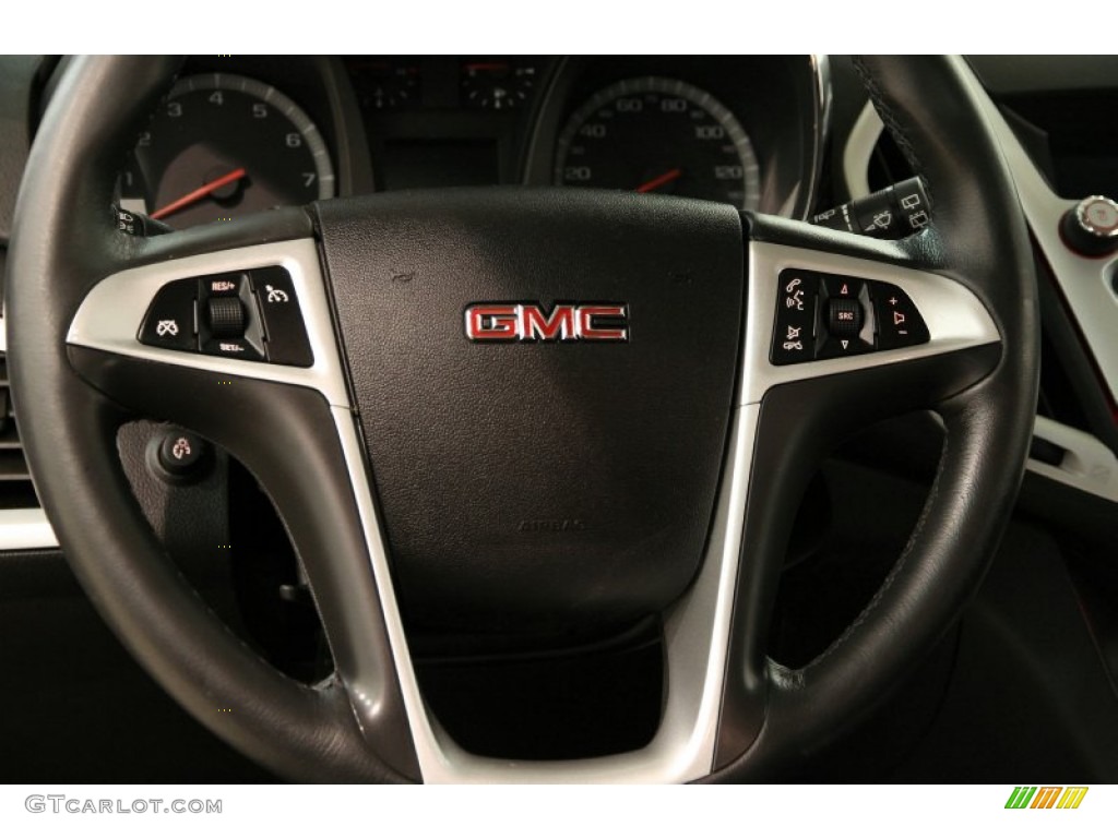 2011 GMC Terrain SLE Jet Black Steering Wheel Photo #93434555