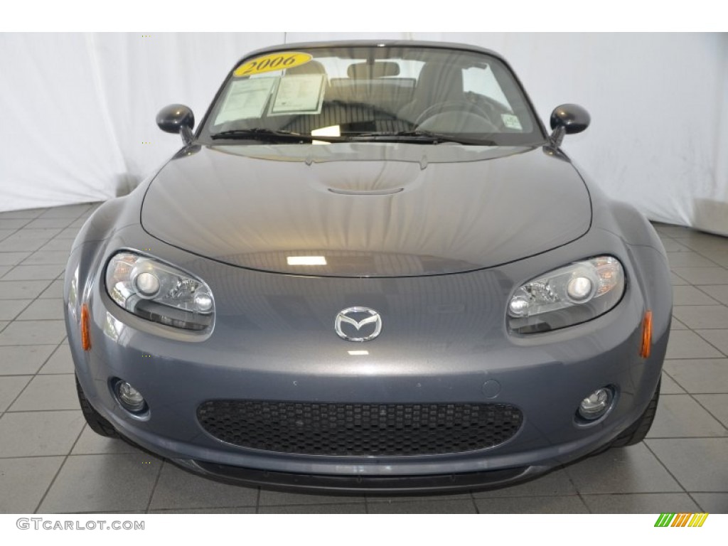 2006 MX-5 Miata Grand Touring Roadster - Galaxy Gray Metallic / Black photo #3