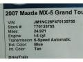 2007 Stormy Blue Mica Mazda MX-5 Miata Grand Touring Roadster  photo #30