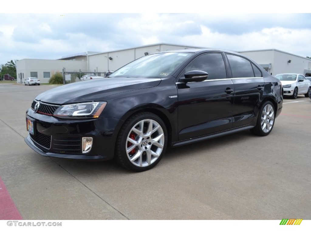 2014 Jetta GLI - Deep Black Pearl Metallic / Titan Black photo #1