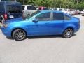 2011 Blue Flame Metallic Ford Focus SES Sedan  photo #2