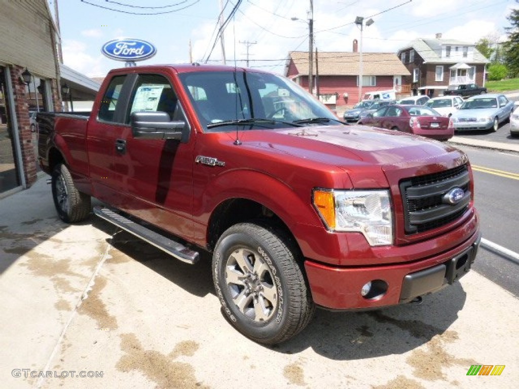 2014 F150 STX SuperCab 4x4 - Sunset / Steel Grey photo #3