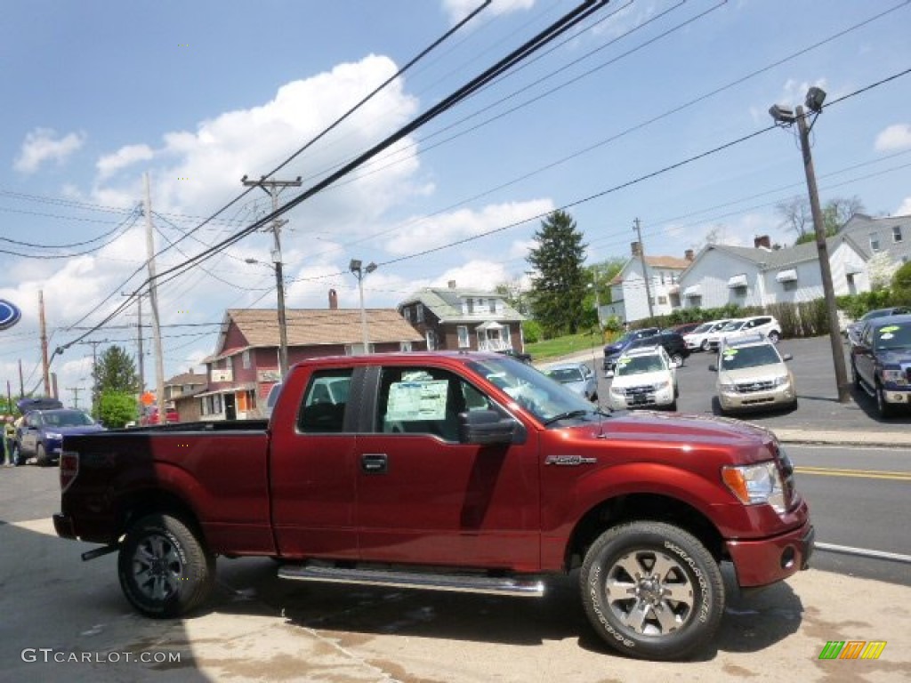 2014 F150 STX SuperCab 4x4 - Sunset / Steel Grey photo #4