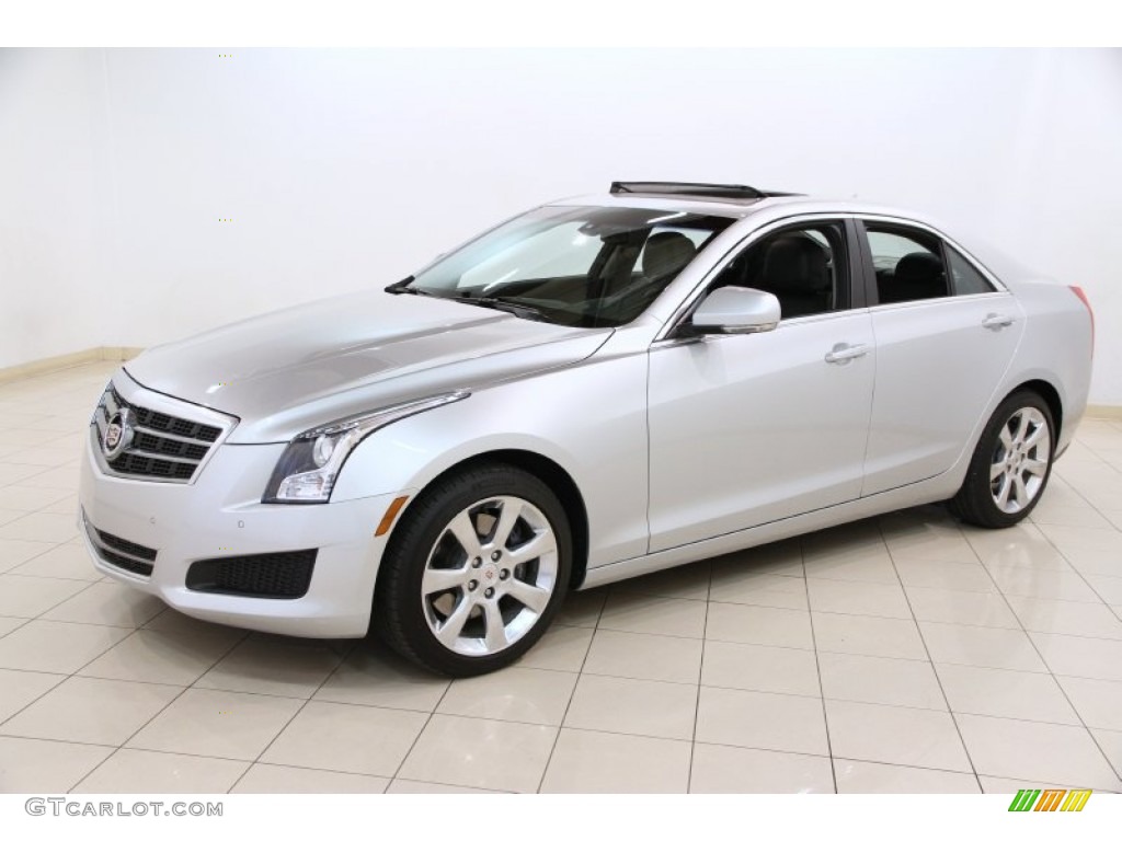 Radiant Silver Metallic 2014 Cadillac ATS 2.0L Turbo Exterior Photo #93442345