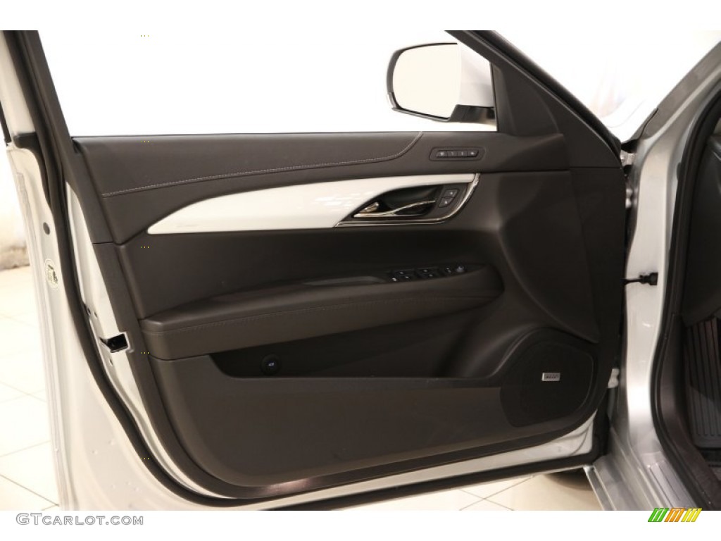 2014 Cadillac ATS 2.0L Turbo Jet Black/Jet Black Door Panel Photo #93442369