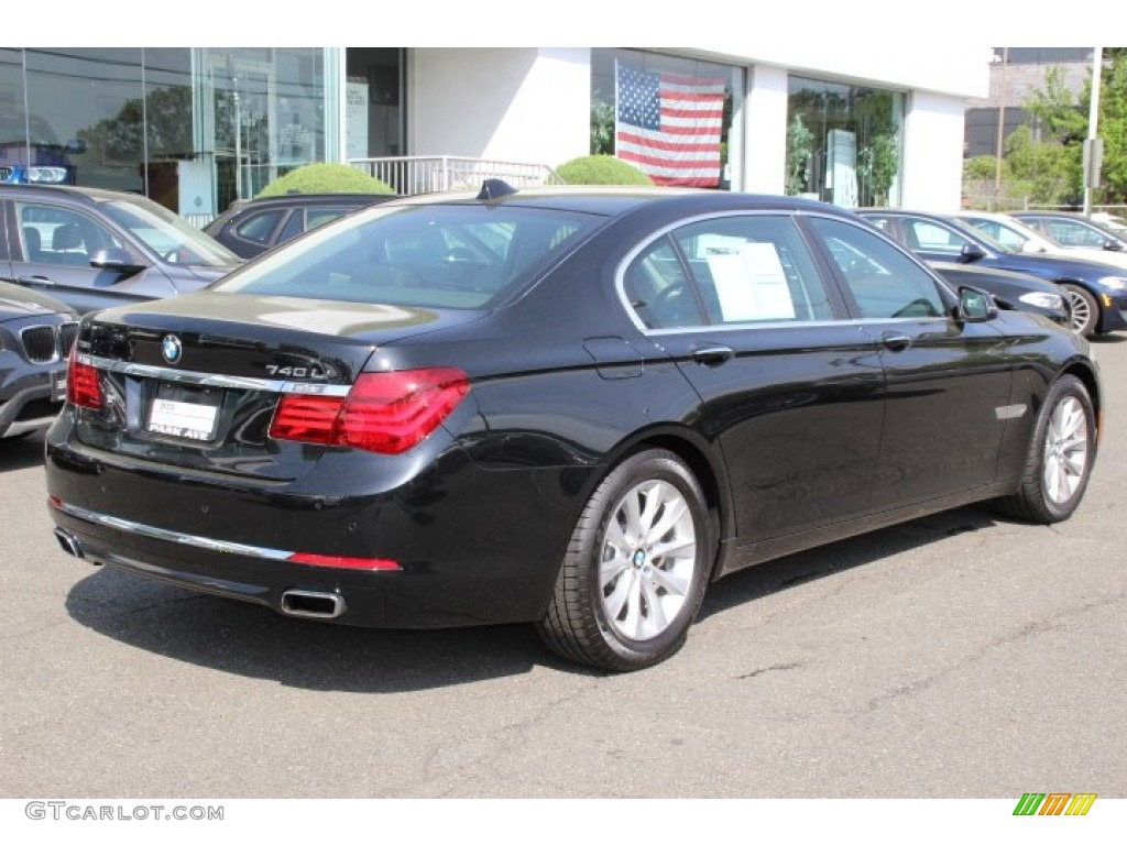 2013 7 Series 740Li xDrive Sedan - Black Sapphire Metallic / Black photo #3