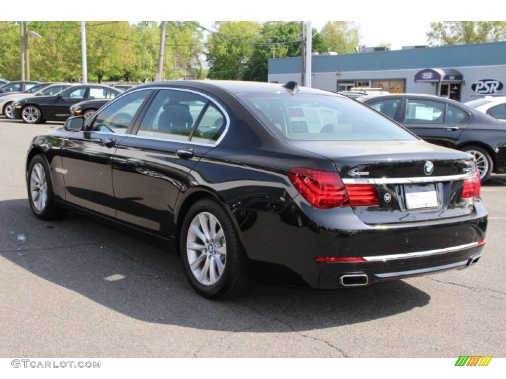2013 7 Series 740Li xDrive Sedan - Black Sapphire Metallic / Black photo #5