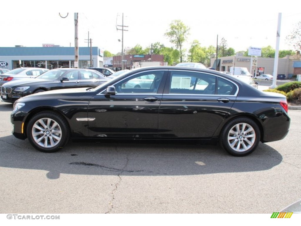 2013 7 Series 740Li xDrive Sedan - Black Sapphire Metallic / Black photo #6