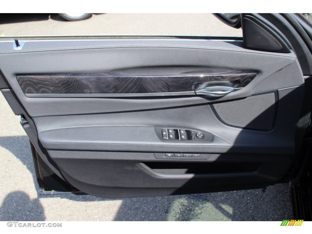 2013 BMW 7 Series 740Li xDrive Sedan Black Door Panel Photo #93443281