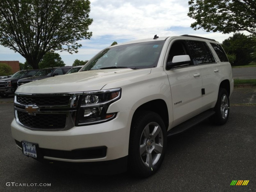 2015 Tahoe LT 4WD - White Diamond Tricoat / Cocoa/Dune photo #1