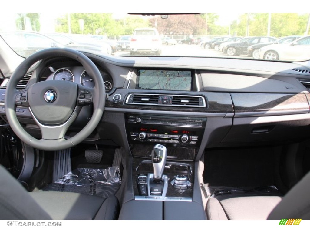2013 7 Series 740Li xDrive Sedan - Black Sapphire Metallic / Black photo #13