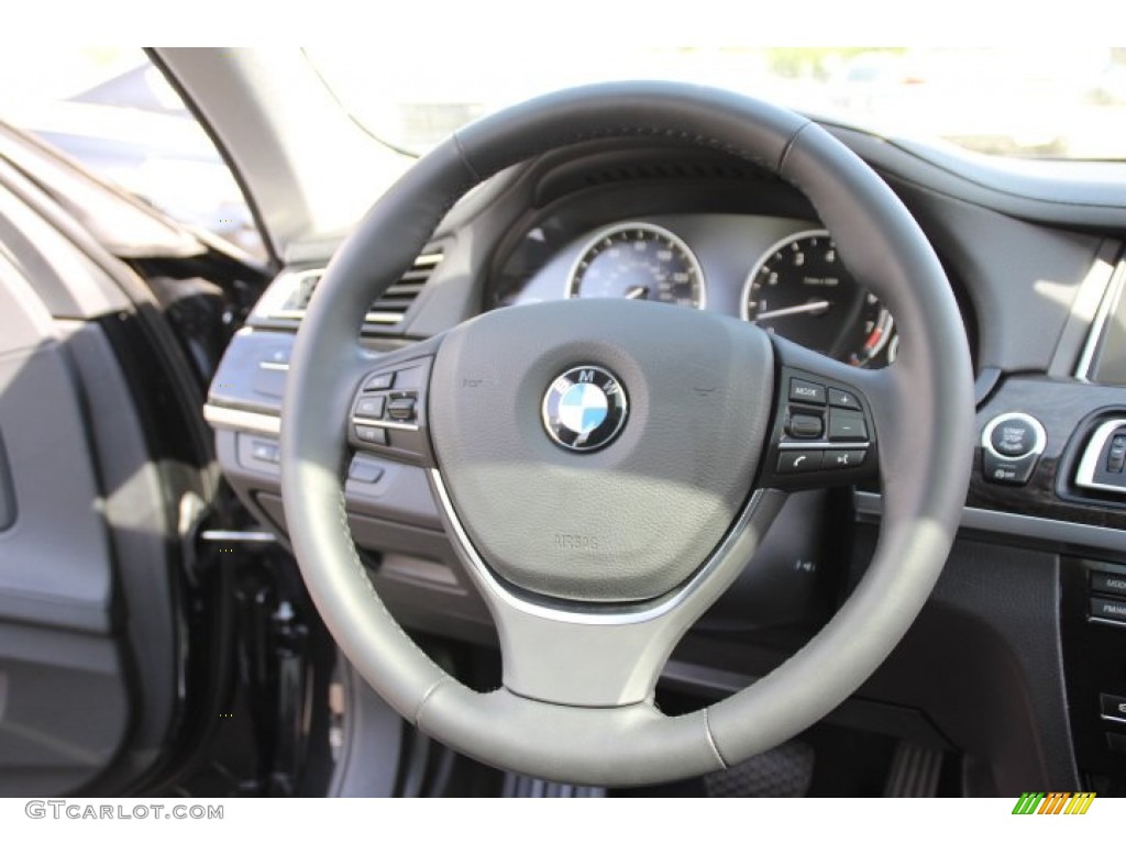 2013 7 Series 740Li xDrive Sedan - Black Sapphire Metallic / Black photo #16