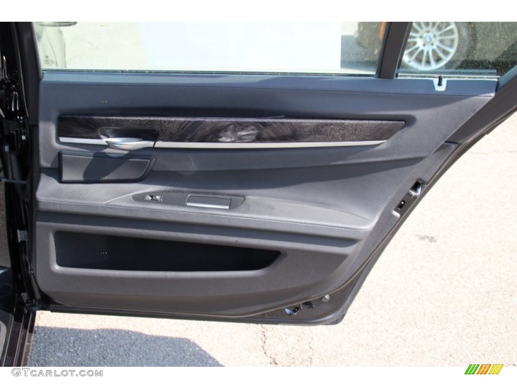 2013 7 Series 740Li xDrive Sedan - Black Sapphire Metallic / Black photo #23