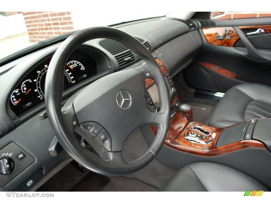 2004 Mercedes-Benz CL 55 AMG Charcoal Dashboard Photo #93443635