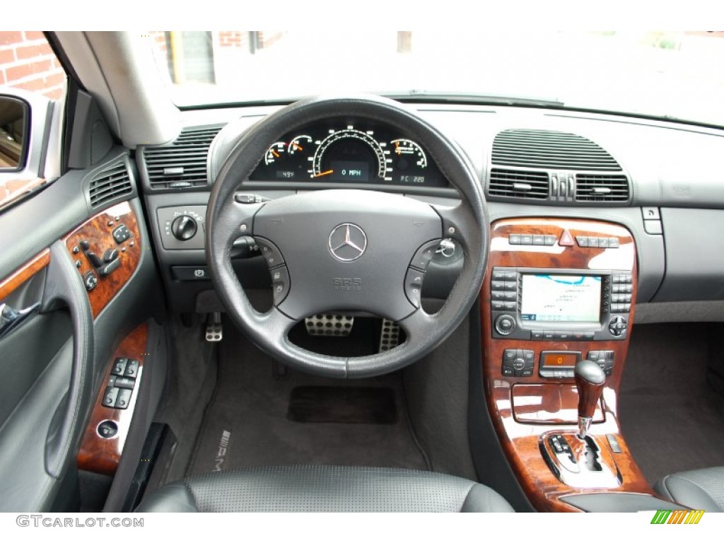 2004 Mercedes-Benz CL 55 AMG Charcoal Dashboard Photo #93443883
