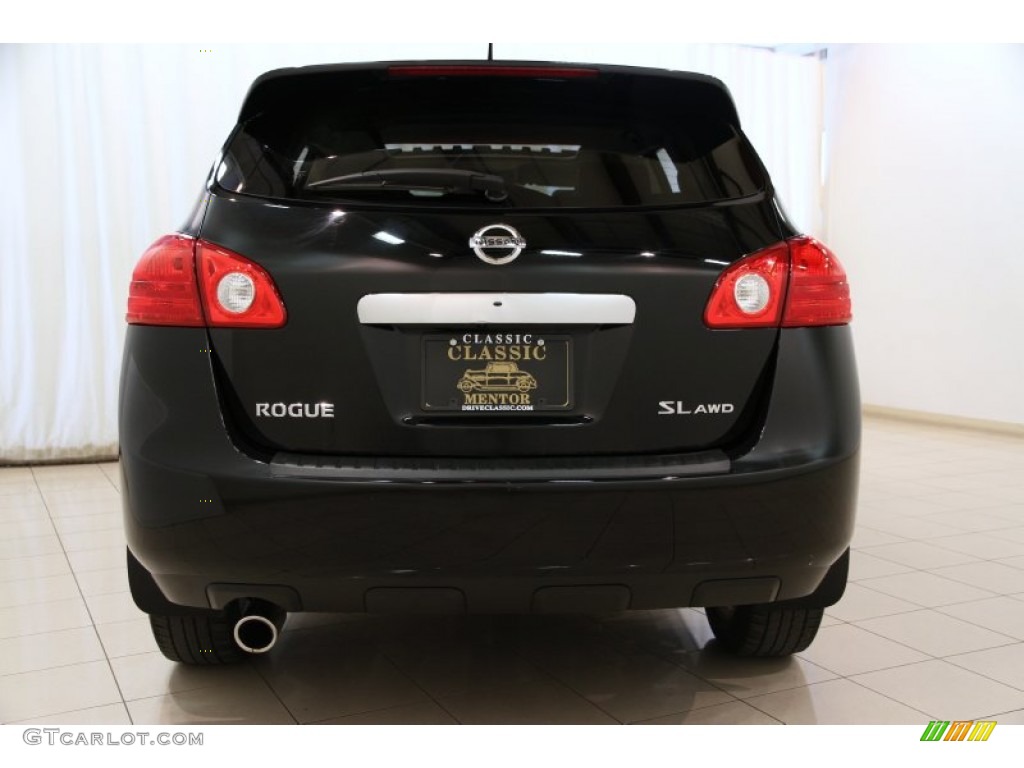 2012 Rogue SV AWD - Super Black / Black photo #15