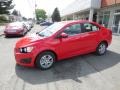 2014 Red Hot Chevrolet Sonic LT Sedan  photo #5