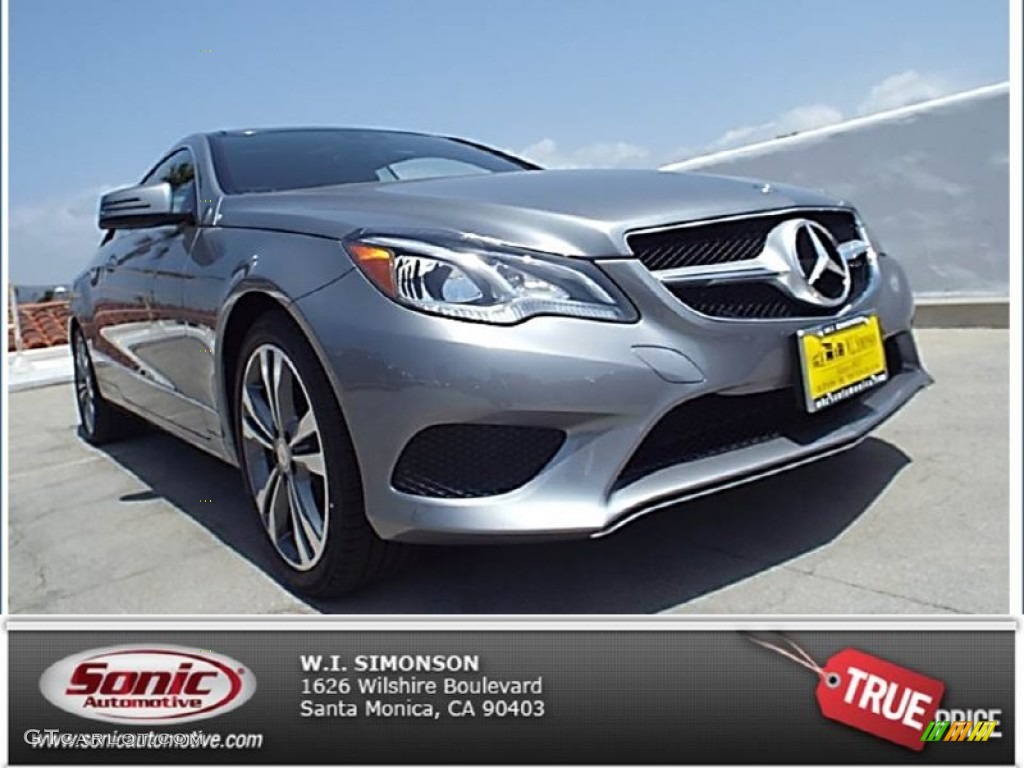 2014 E 350 Coupe - Paladium Silver Metallic / Black photo #1