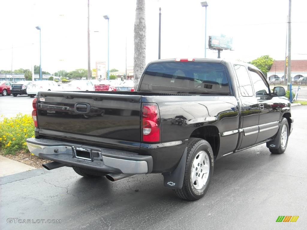 2004 Silverado 1500 LT Extended Cab - Black / Medium Gray photo #3