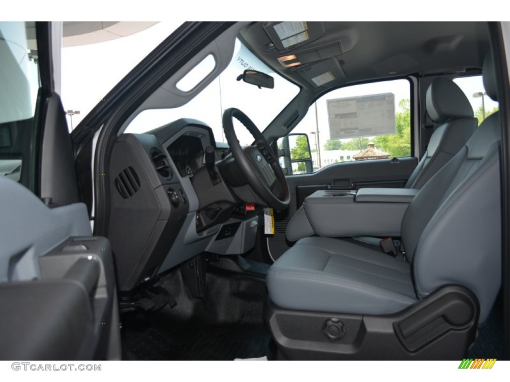 2015 F250 Super Duty XL Super Cab - Oxford White / Steel photo #6