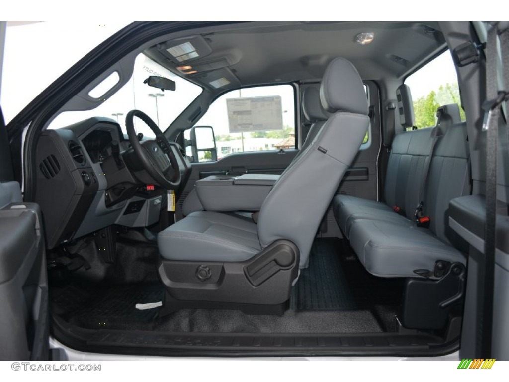 2015 F250 Super Duty XL Super Cab - Oxford White / Steel photo #8