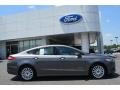 2014 Sterling Gray Ford Fusion Hybrid SE  photo #2