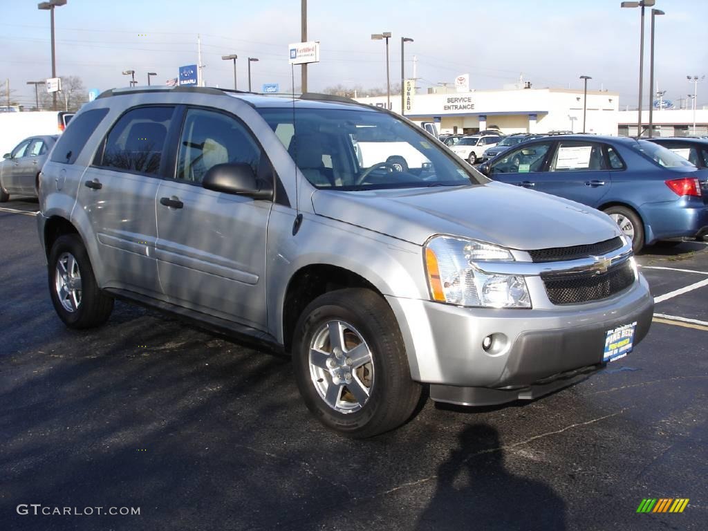 2005 Equinox LS AWD - Galaxy Silver Metallic / Light Gray photo #2