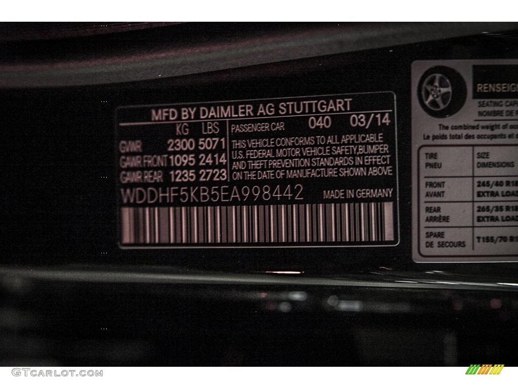 2014 E 350 Sport Sedan - Black / Black photo #7