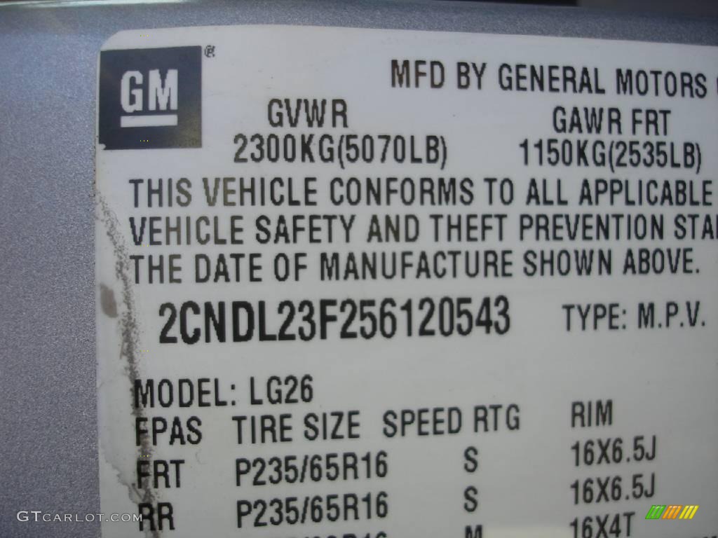 2005 Equinox LS AWD - Galaxy Silver Metallic / Light Gray photo #15