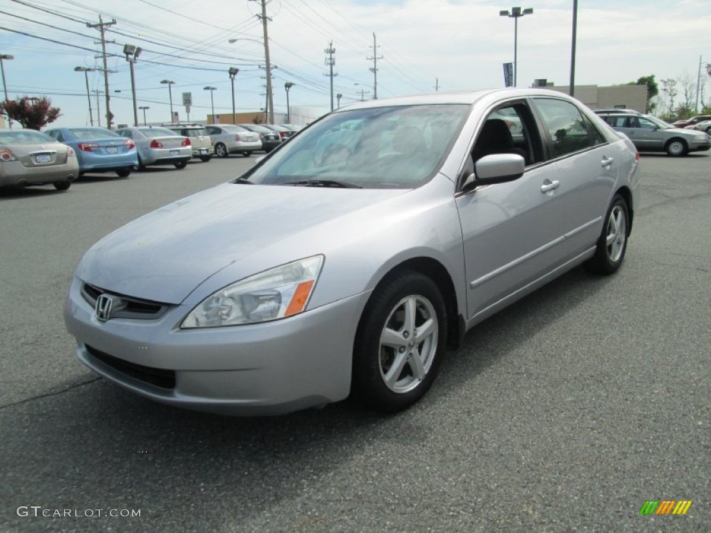 2003 Accord EX Sedan - Satin Silver Metallic / Black photo #2