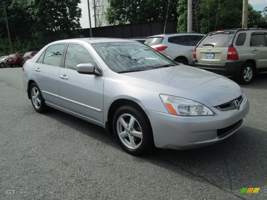 2003 Accord EX Sedan - Satin Silver Metallic / Black photo #4