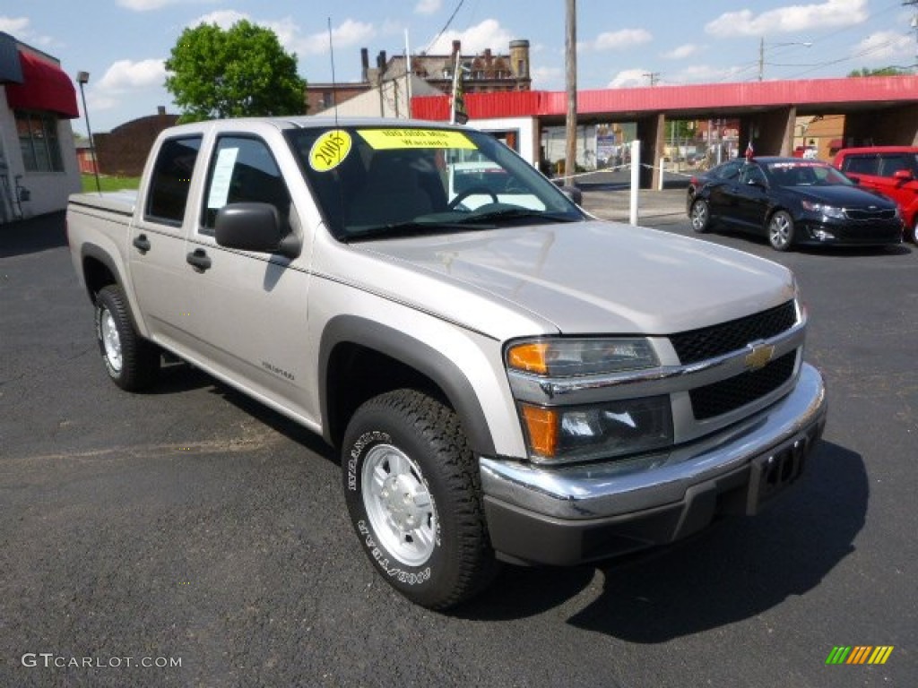 2005 Colorado LS Crew Cab 4x4 - Silver Birch Metallic / Medium Dark Pewter photo #2